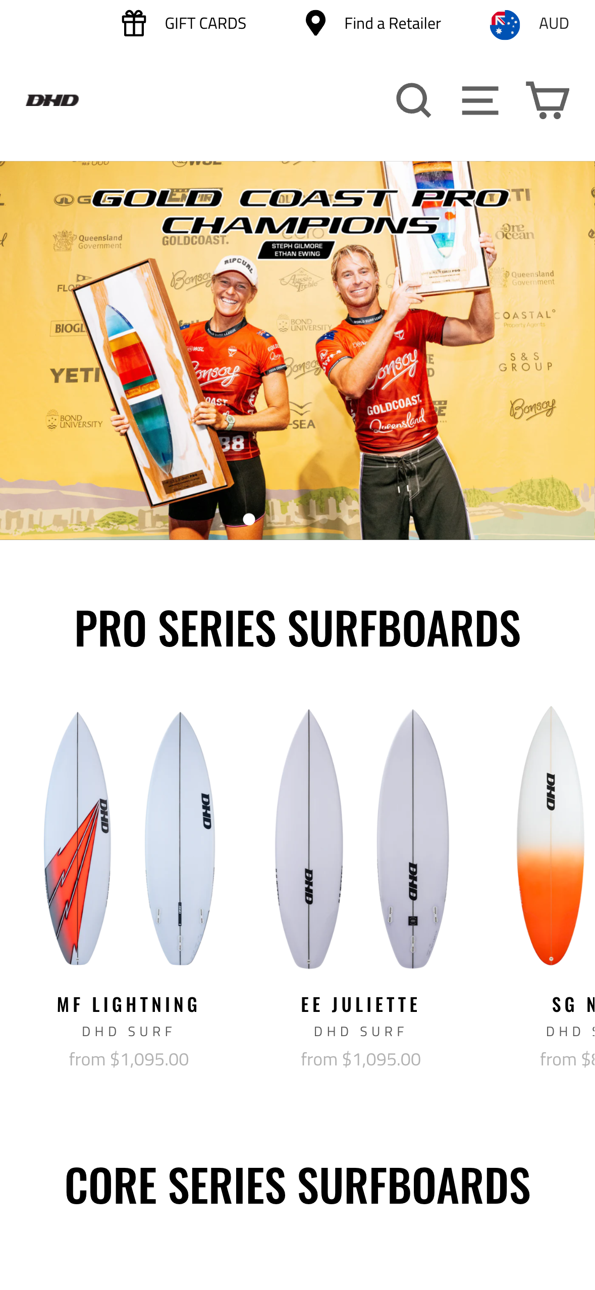 DHD Surf mobile